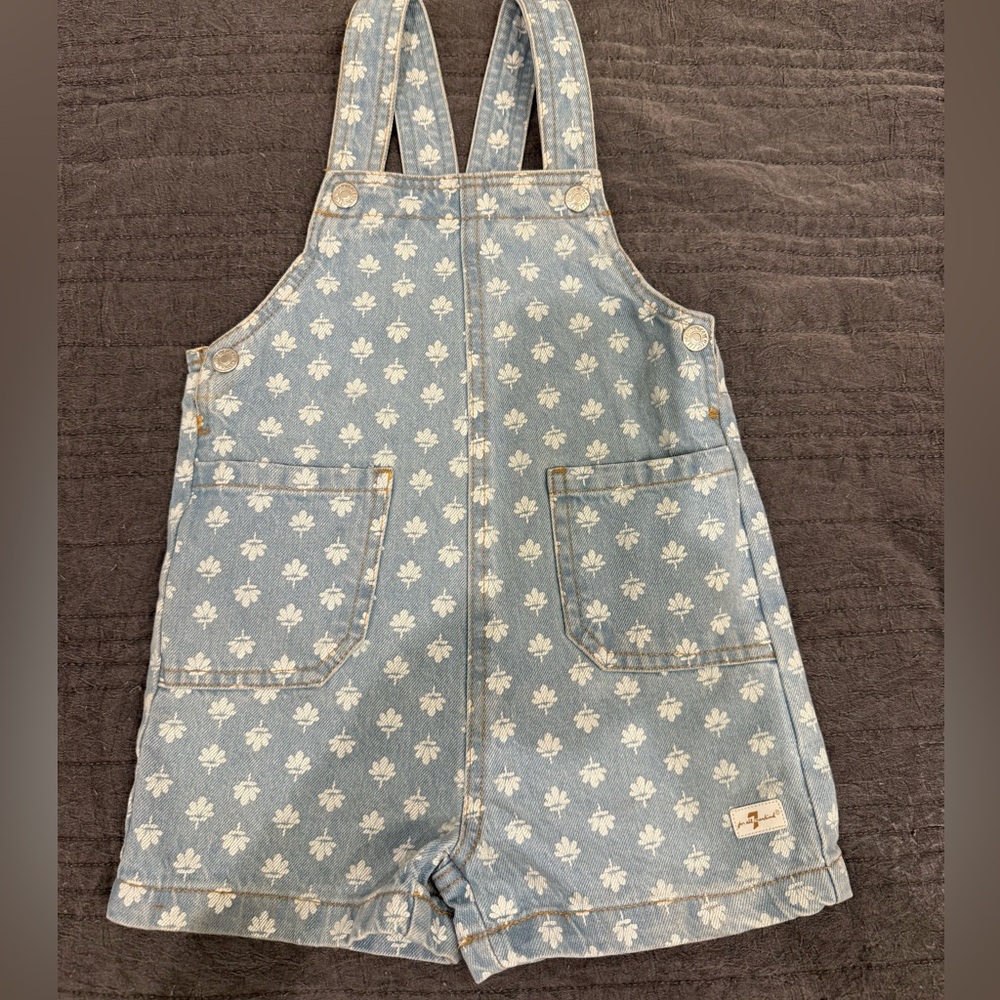 7 For All Mankind Blue Floral Kids One Piece